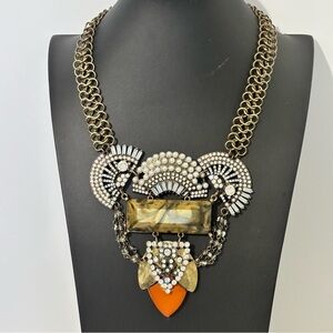 Natasha bronze statement necklace